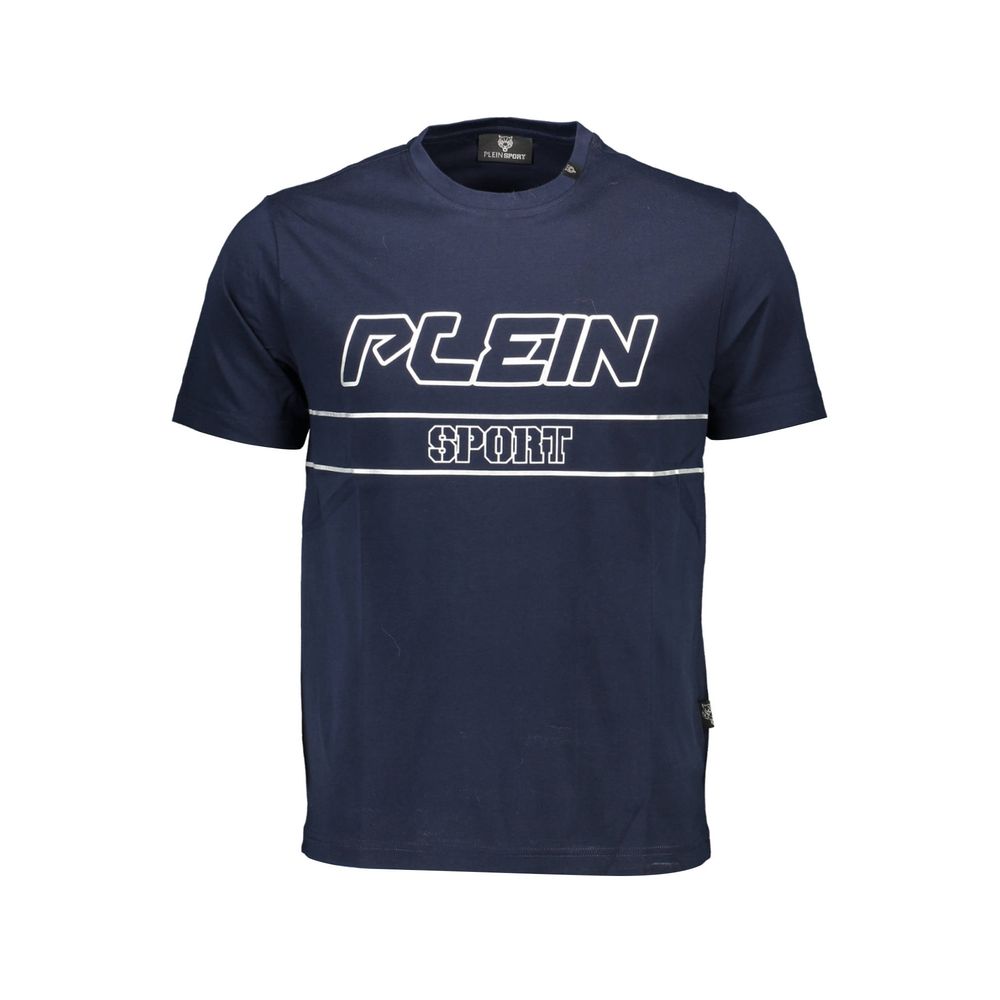 Plein Sport Blue Cotton Men's T-Shirt - Luxe Nova