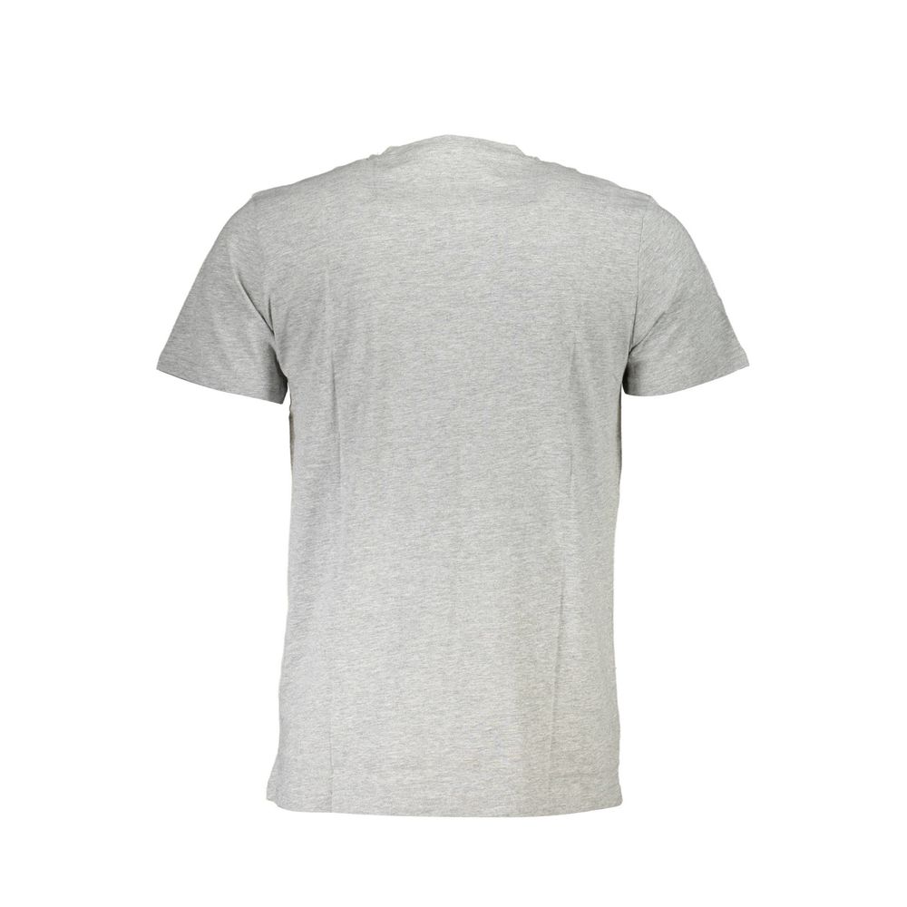 Cavalli Class Grigio Cotton Men T-Shirt - Luxe Nova