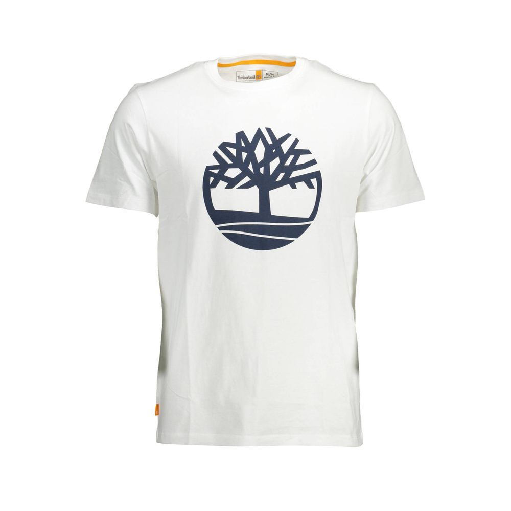Timberland White Organic Cotton Men's T-Shirt - Luxe Nova
