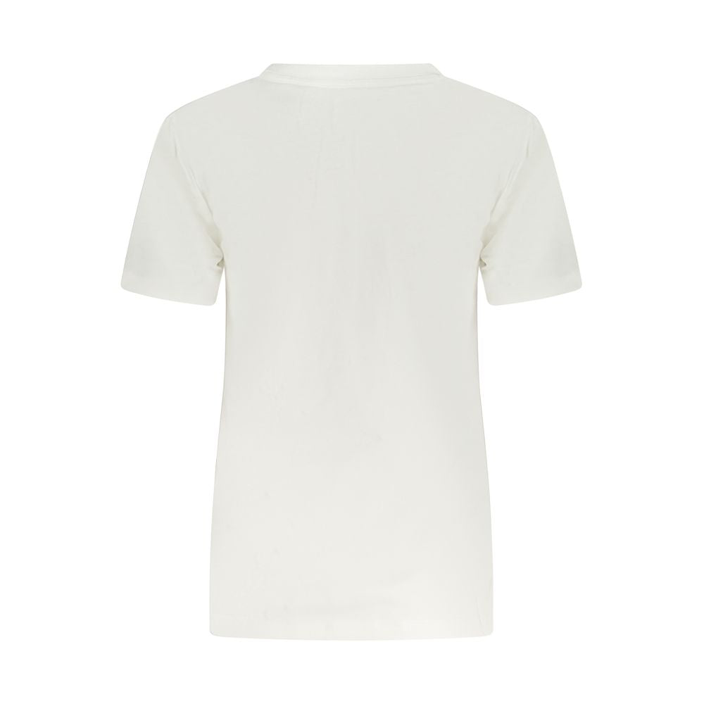 Converse Bianco Cotton Women T-Shirt