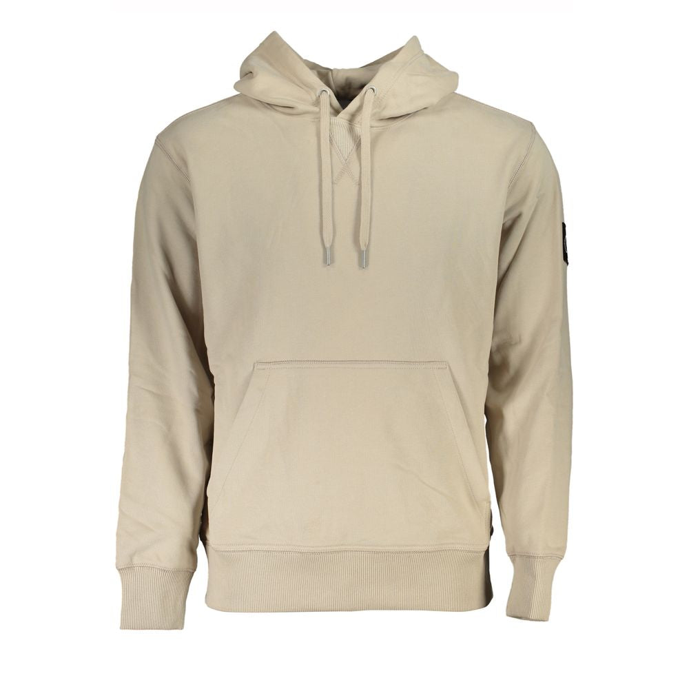 Calvin Klein Beige Cotton Men's Sweatshirt - Luxe Nova
