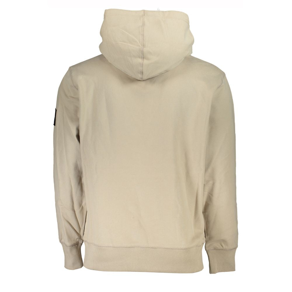 Calvin Klein Beige Cotton Men's Sweatshirt - Luxe Nova