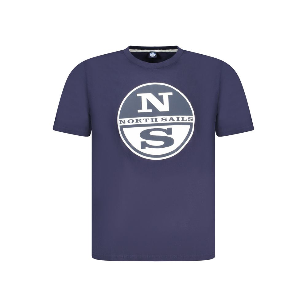 North Sails Blu Cotton Men T-Shirt - Luxe Nova