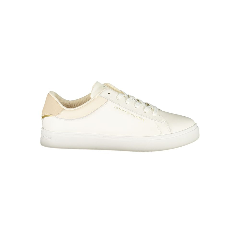 Tommy Hilfiger Beige Polyurethane Women Sneaker - Luxe Nova