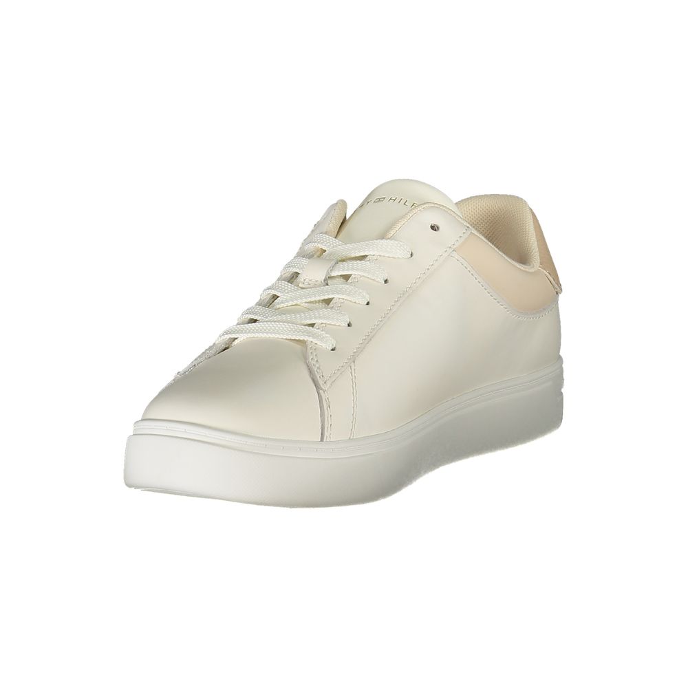Tommy Hilfiger Beige Polyurethane Women Sneaker - Luxe Nova