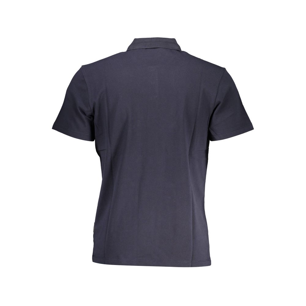 Napapijri Blue Cotton Men's Polo-Shirt - Luxe Nova