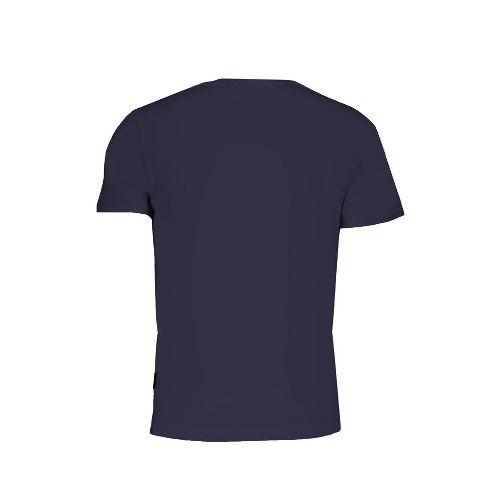 Napapijri Blue Organic Cotton Men T-Shirt - Luxe Nova