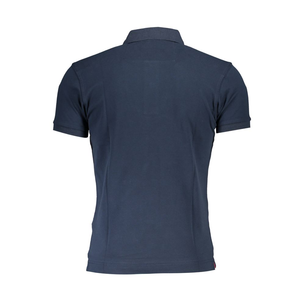 La Martina Blue Cotton Men's Polo Shirt - Luxe Nova