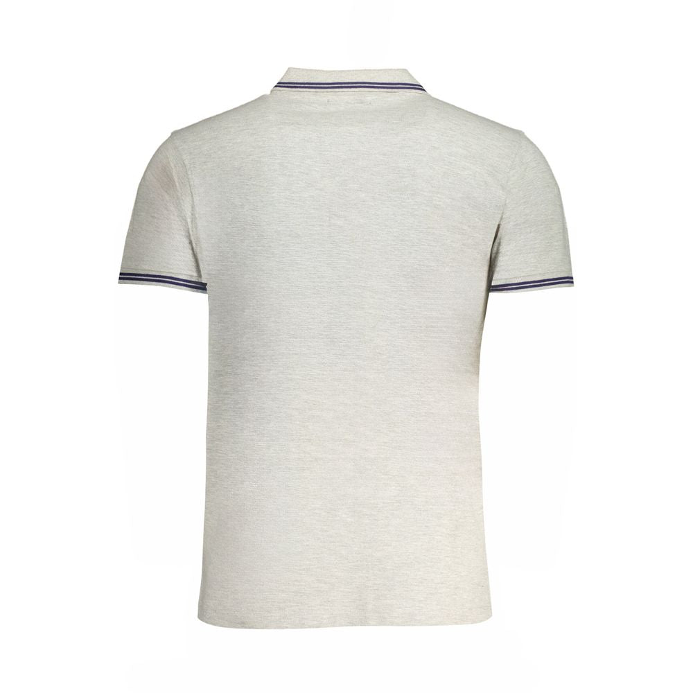 Cavalli Class Grigio Cotton Men Polo Shirt - Luxe Nova