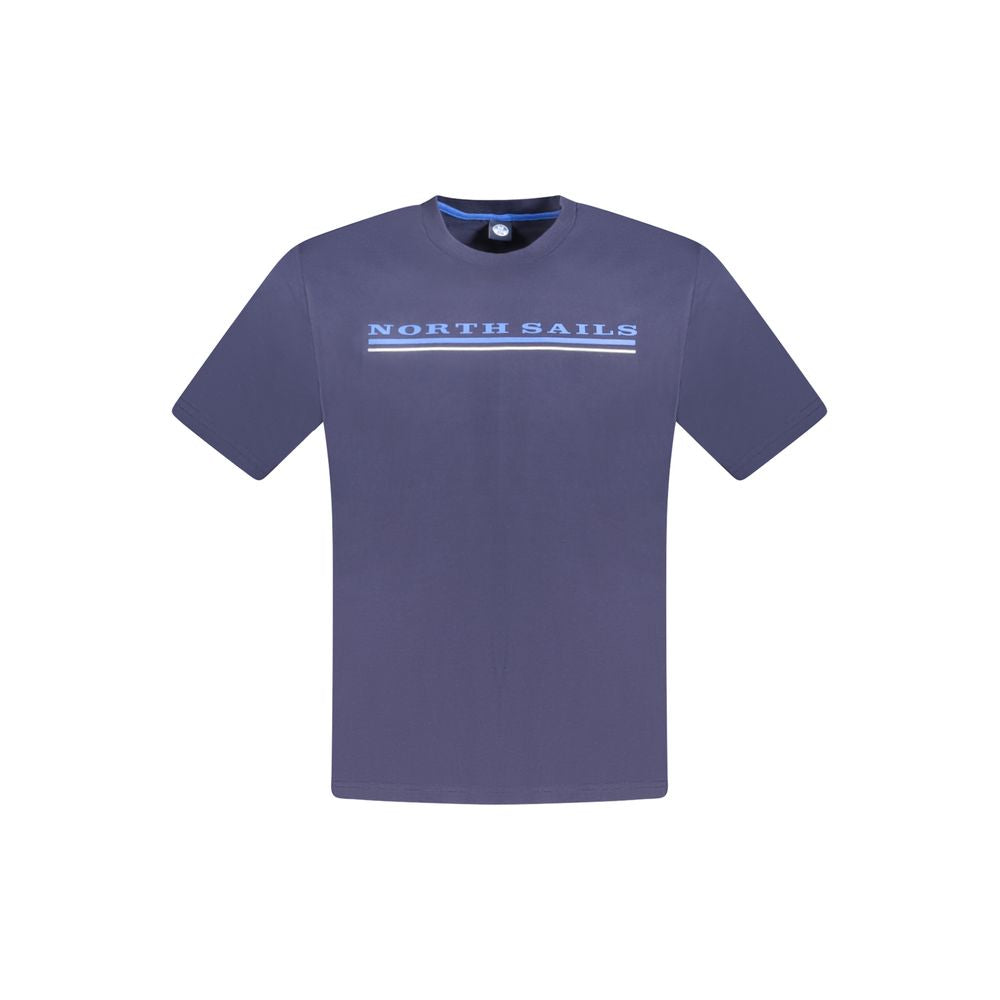 North Sails Blue Cotton Mens T-Shirt - Luxe Nova