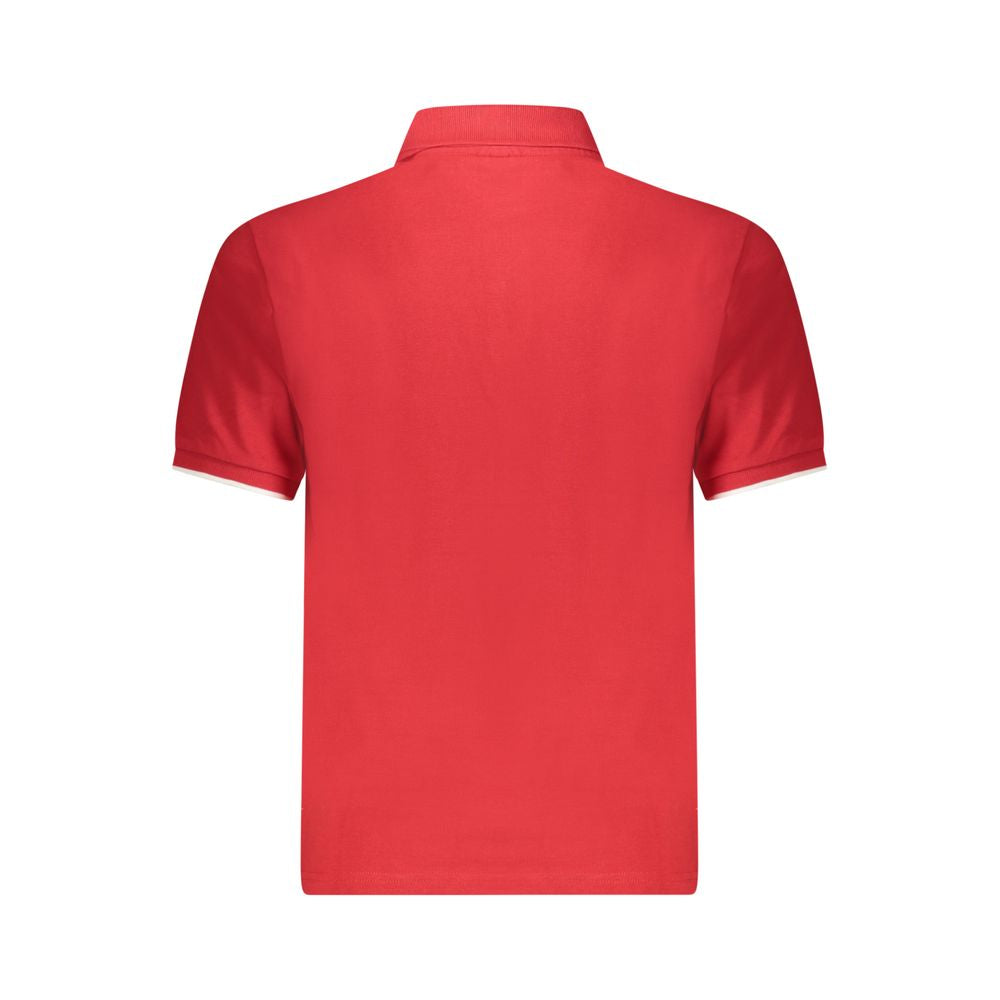 North Sails Red Cotton Men Polo - Luxe Nova