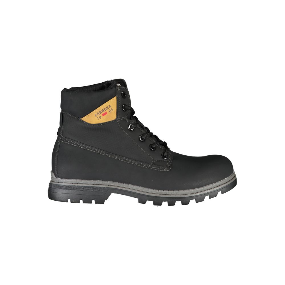 Carrera Black Polyurethane Men Ankle Boot - Luxe Nova