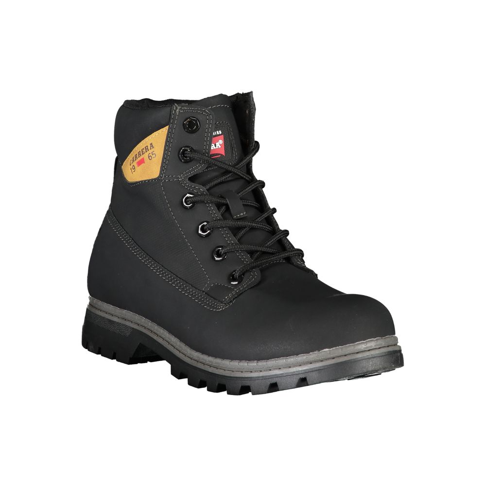 Carrera Black Polyurethane Men Ankle Boot - Luxe Nova