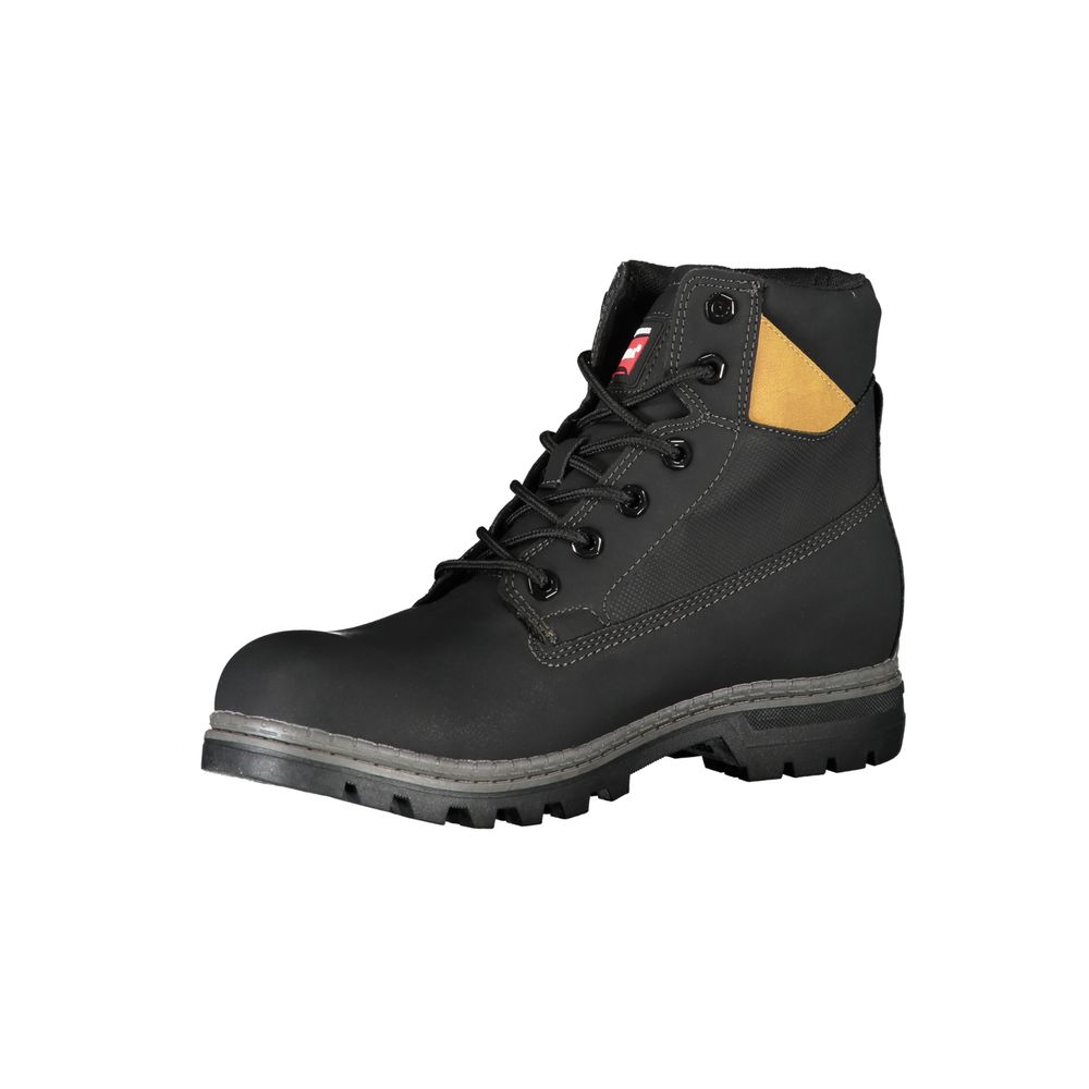 Carrera Black Polyurethane Men Ankle Boot - Luxe Nova