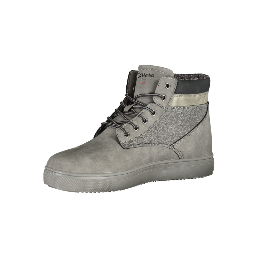 Carrera Grigio Poliuretano Men Ankle Boot - Luxe Nova