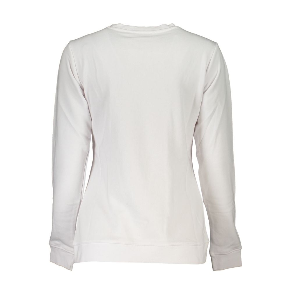 Cavalli Class White Cotton Women Sweatshirt - Luxe Nova