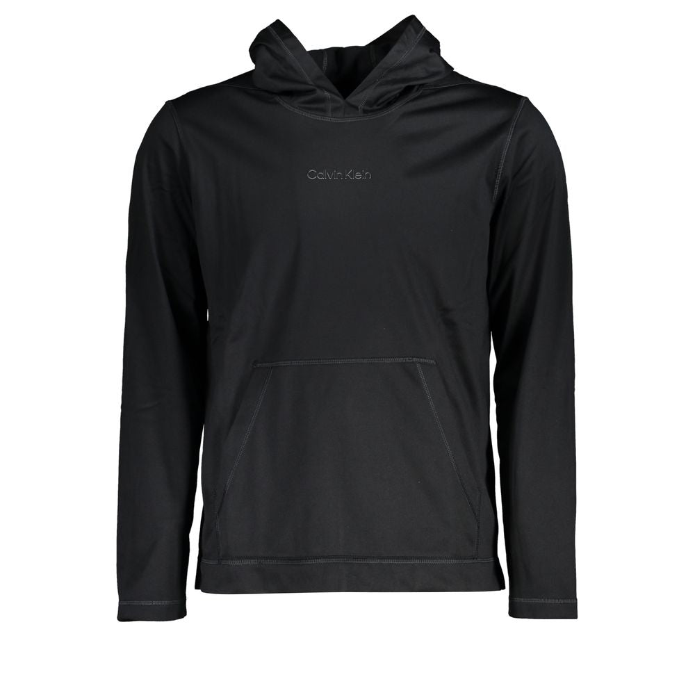 Calvin Klein Black Polyester Men's Hoodie - Luxe Nova