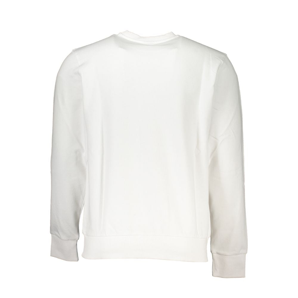 North Sails White Cotton Men Sweatshirt - Luxe Nova