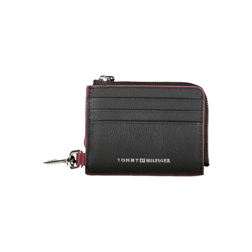 Tommy Hilfiger Black Leather Men Wallet Holder - Luxe Nova