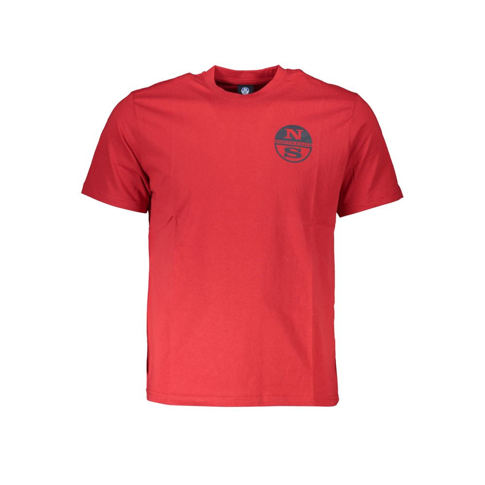 North Sails Rosso Cotton Men T-Shirt - Luxe Nova