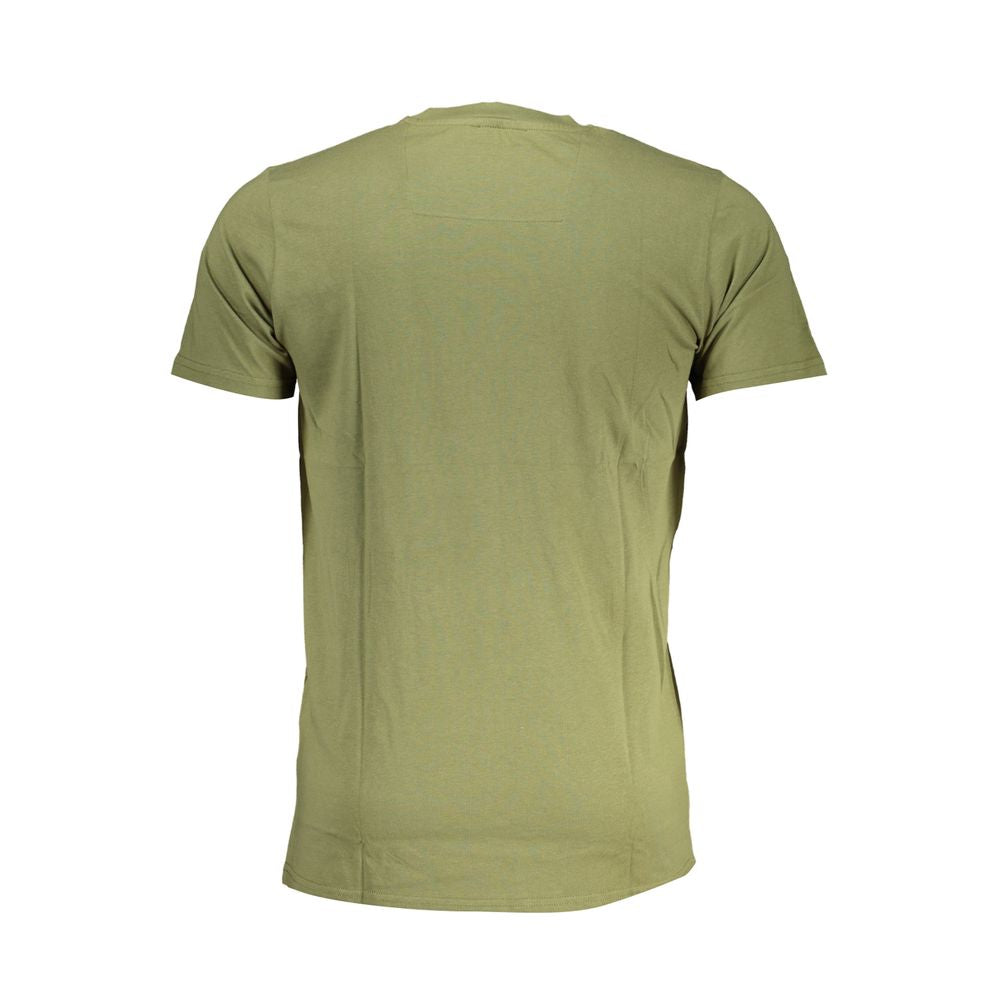 Cavalli Class Verde Cotton Men T-Shirt - Luxe Nova