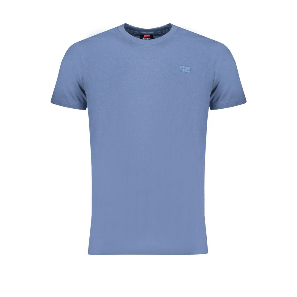 Norway 1963 Blu Cotton Men T-Shirt - Luxe Nova