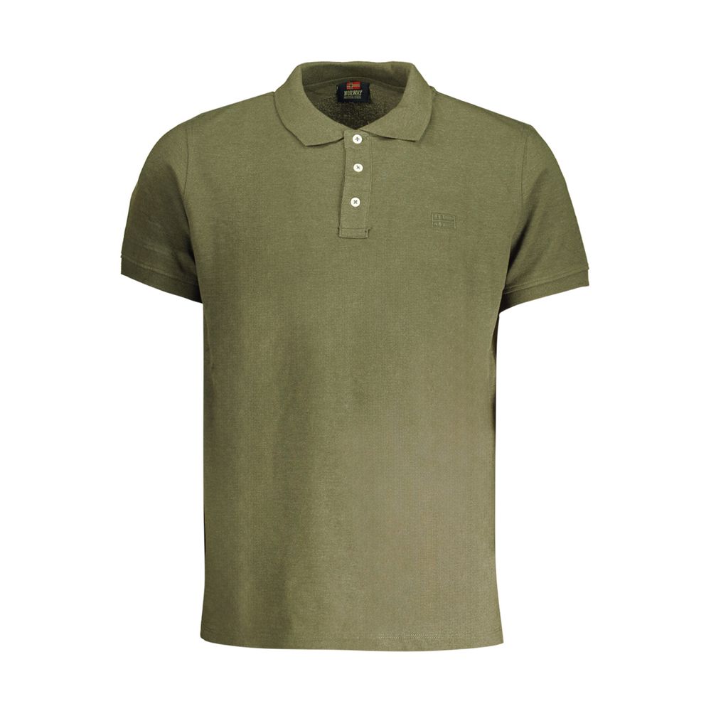 Norway 1963 Verde Cotton Mens Polo Shirt - Luxe Nova