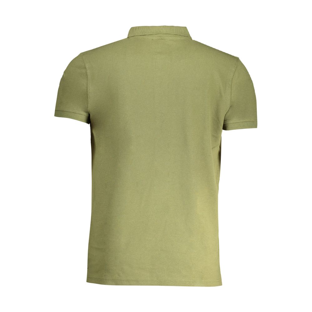 Cavalli Class Verde Cotton Men Polo Shirt - Luxe Nova