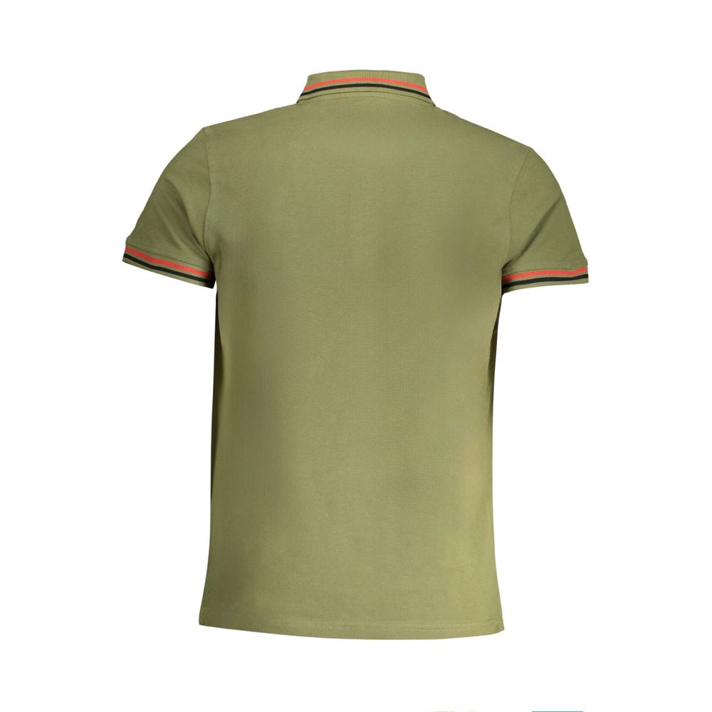 Cavalli Class Verde Cotton Men Polo Shirt - Luxe Nova