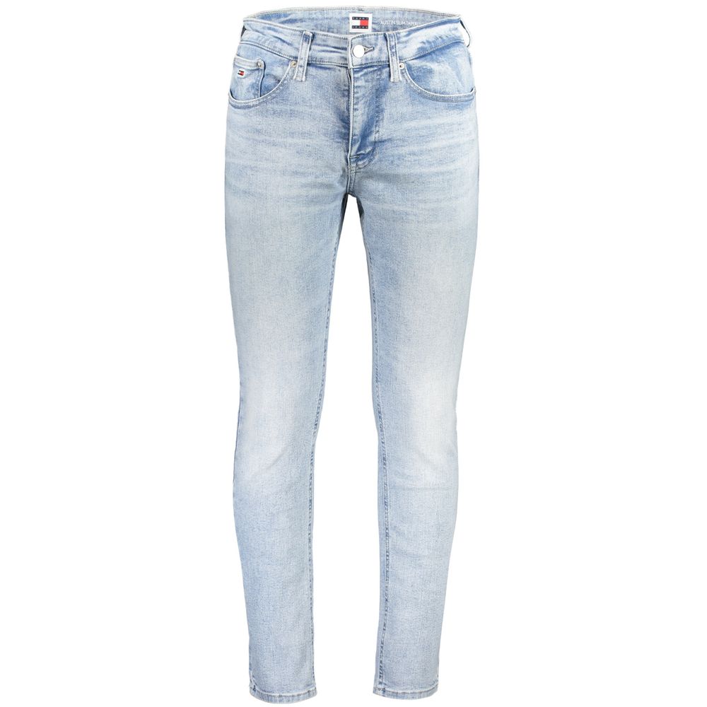 Tommy Hilfiger Azzurro Cotton Men's Tapered Jean - Luxe Nova
