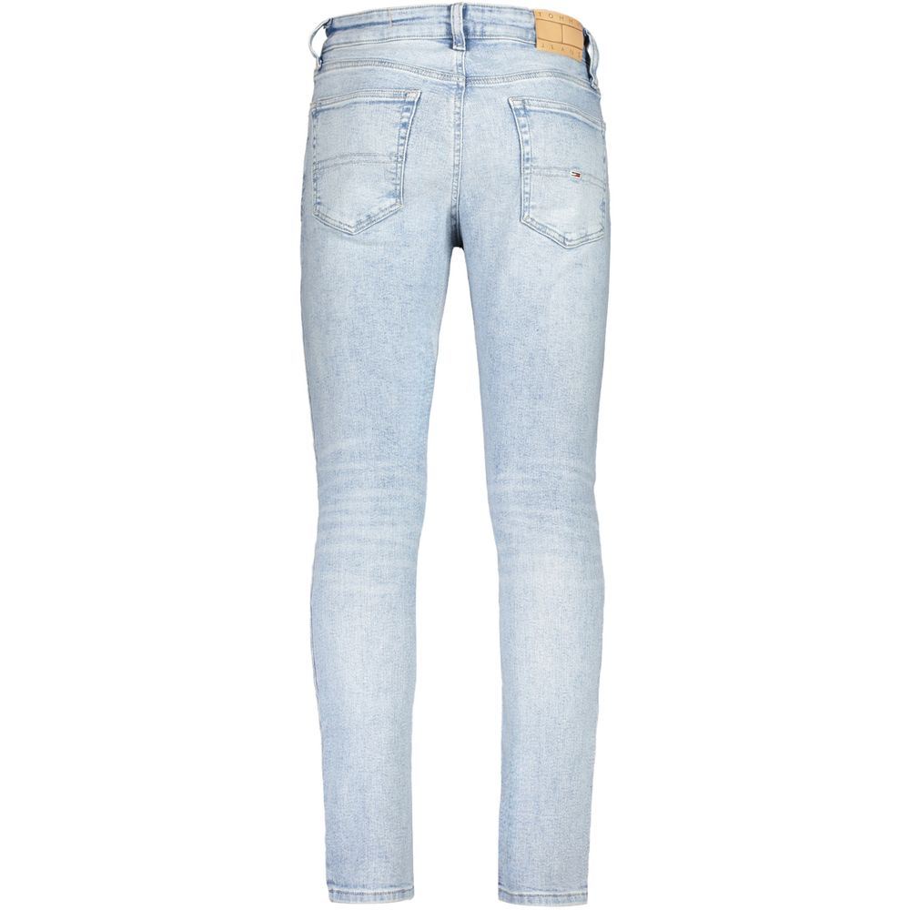 Tommy Hilfiger Azzurro Cotton Men's Tapered Jean - Luxe Nova