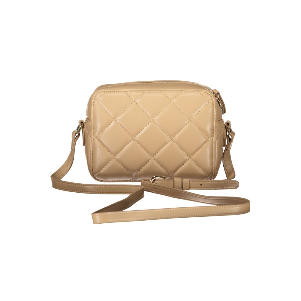 Mario Valentino Beige Polyurethane Women Shoulder Bag - Luxe Nova