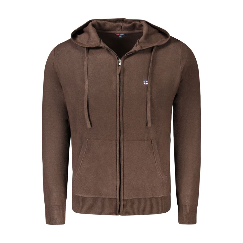 Norway 1963 Marrone Poliammide Men's Cardigan - Luxe Nova