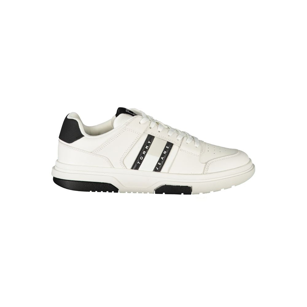 Tommy Hilfiger Bianco Polyurethane Men Sneaker - Luxe Nova