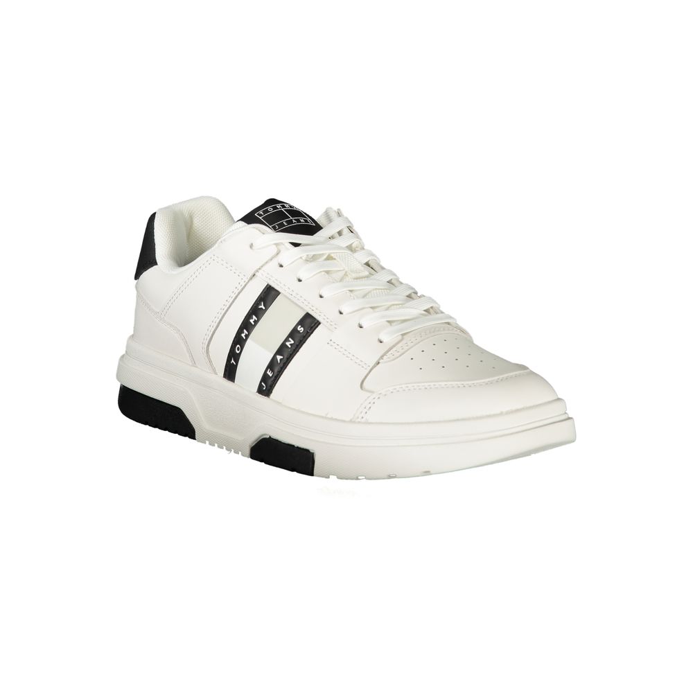 Tommy Hilfiger Bianco Polyurethane Men Sneaker - Luxe Nova