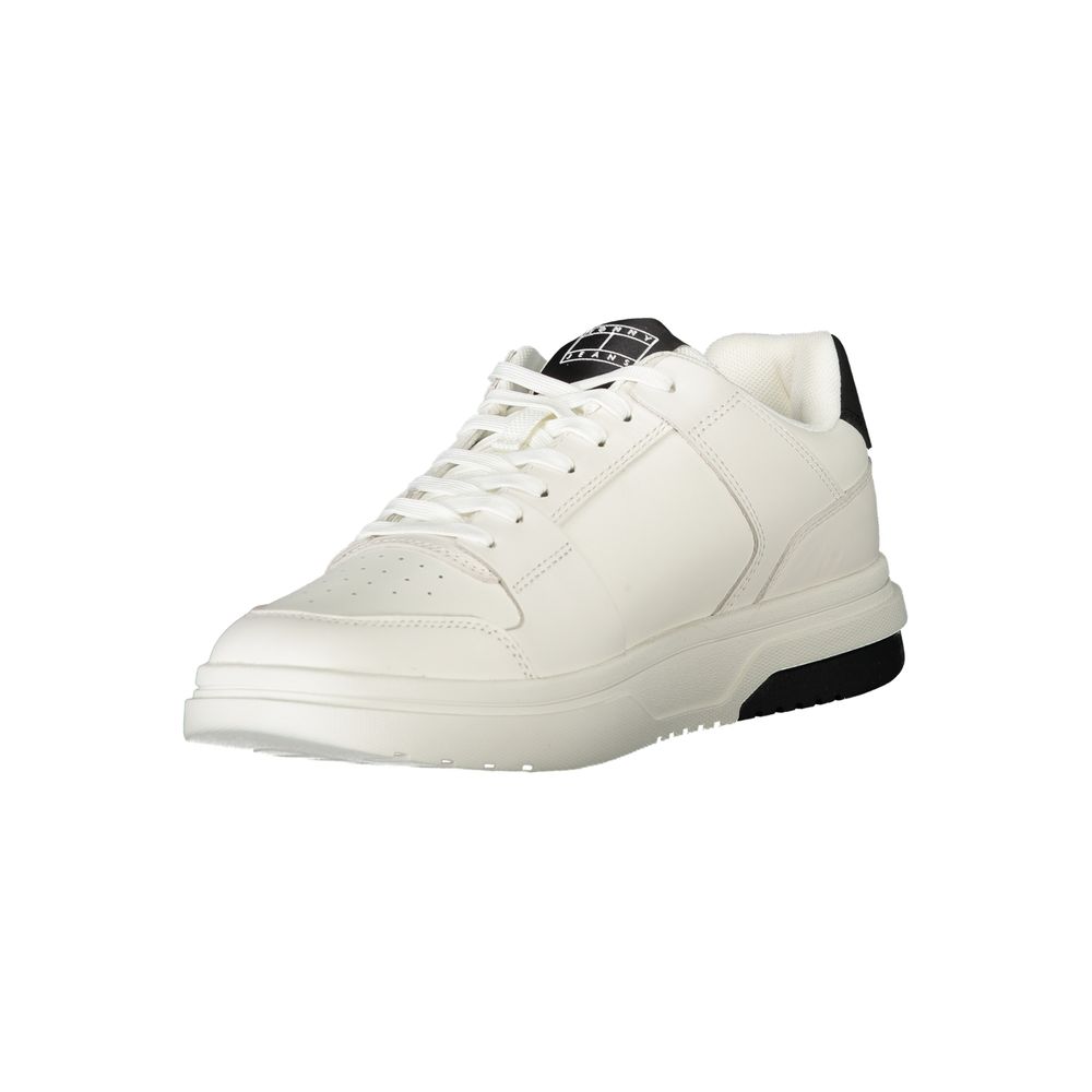 Tommy Hilfiger Bianco Polyurethane Men Sneaker - Luxe Nova