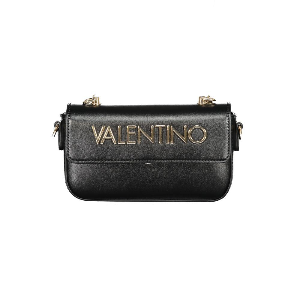 Mario Valentino Nero Polyurethane Women Shoulder Bag - Luxe Nova