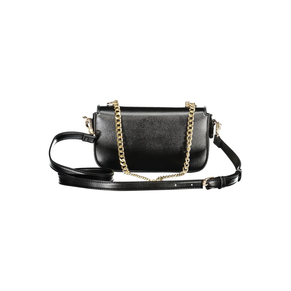 Mario Valentino Nero Polyurethane Women Shoulder Bag - Luxe Nova