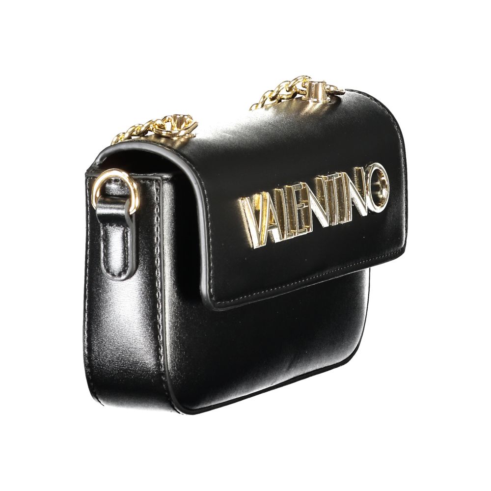 Mario Valentino Nero Polyurethane Women Shoulder Bag - Luxe Nova