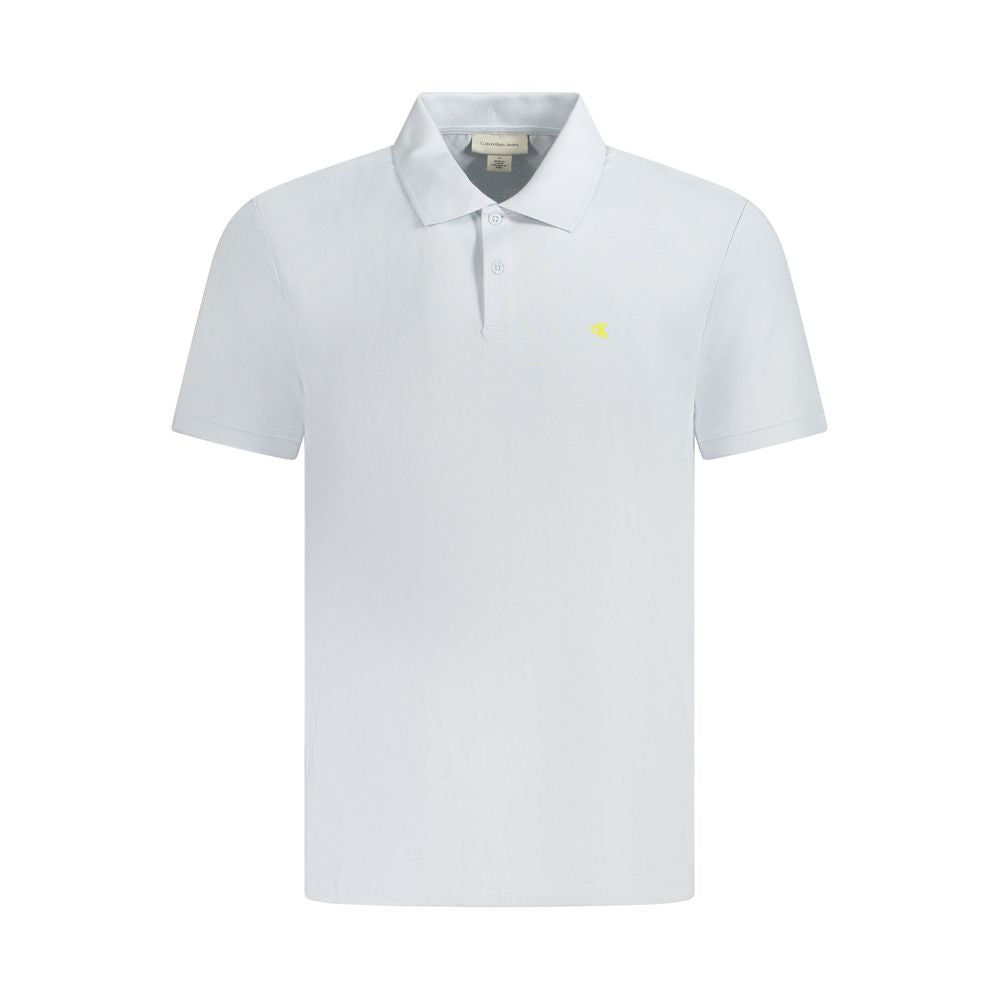 Calvin Klein Azzurro Cotton Mens Polo - Luxe Nova