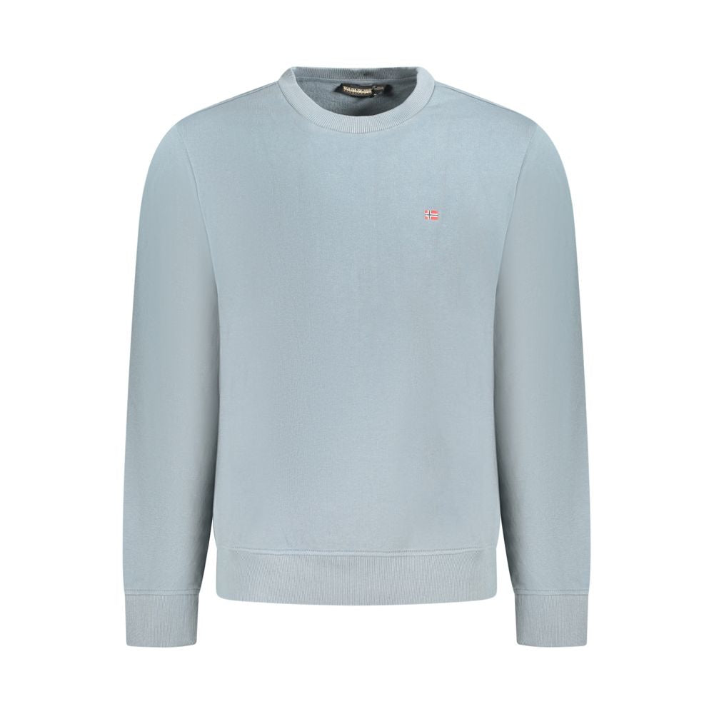 Napapijri Grigio Cotton Men Sweatshirt - Luxe Nova