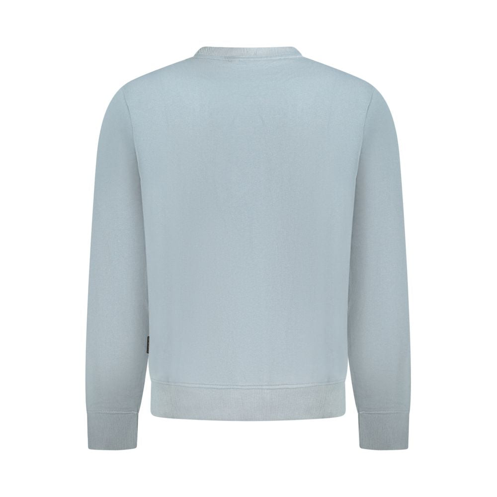 Napapijri Grigio Cotton Men Sweatshirt - Luxe Nova