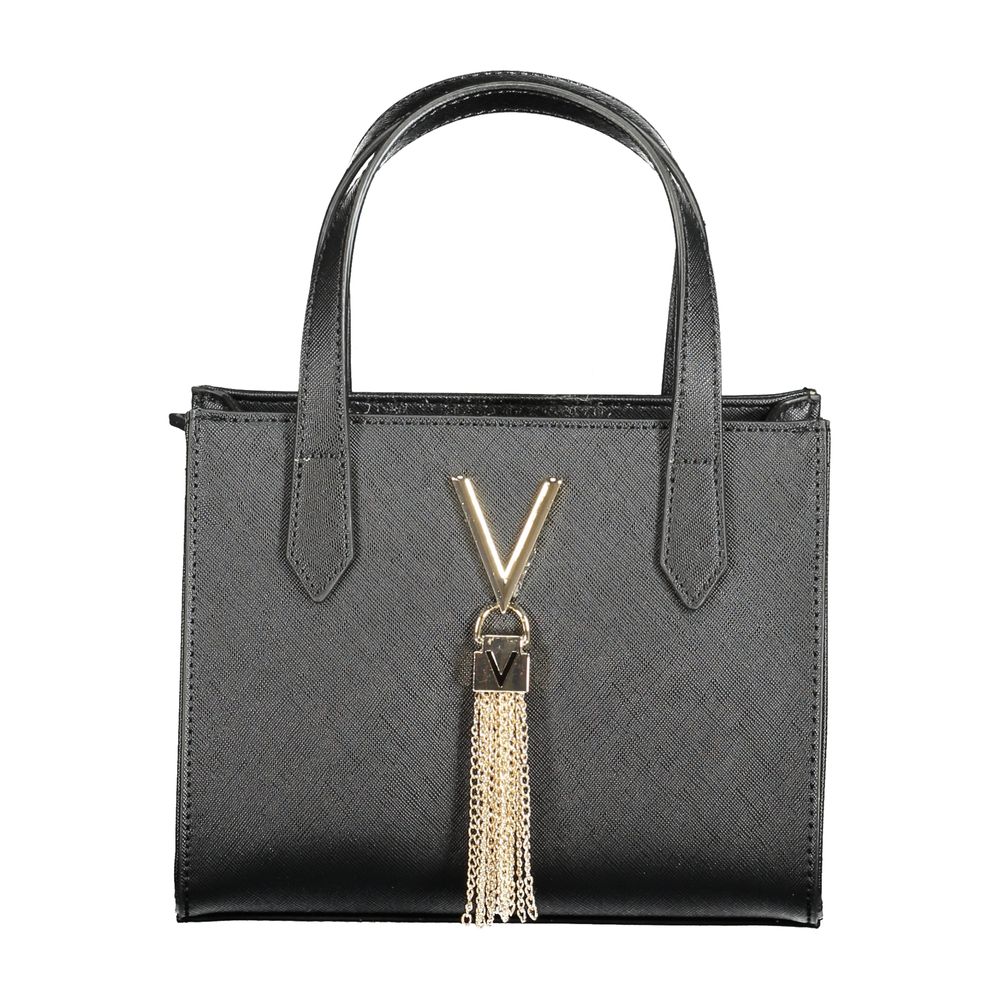 Mario Valentino "Nero Polyurethane Women Handbag" - Luxe Nova