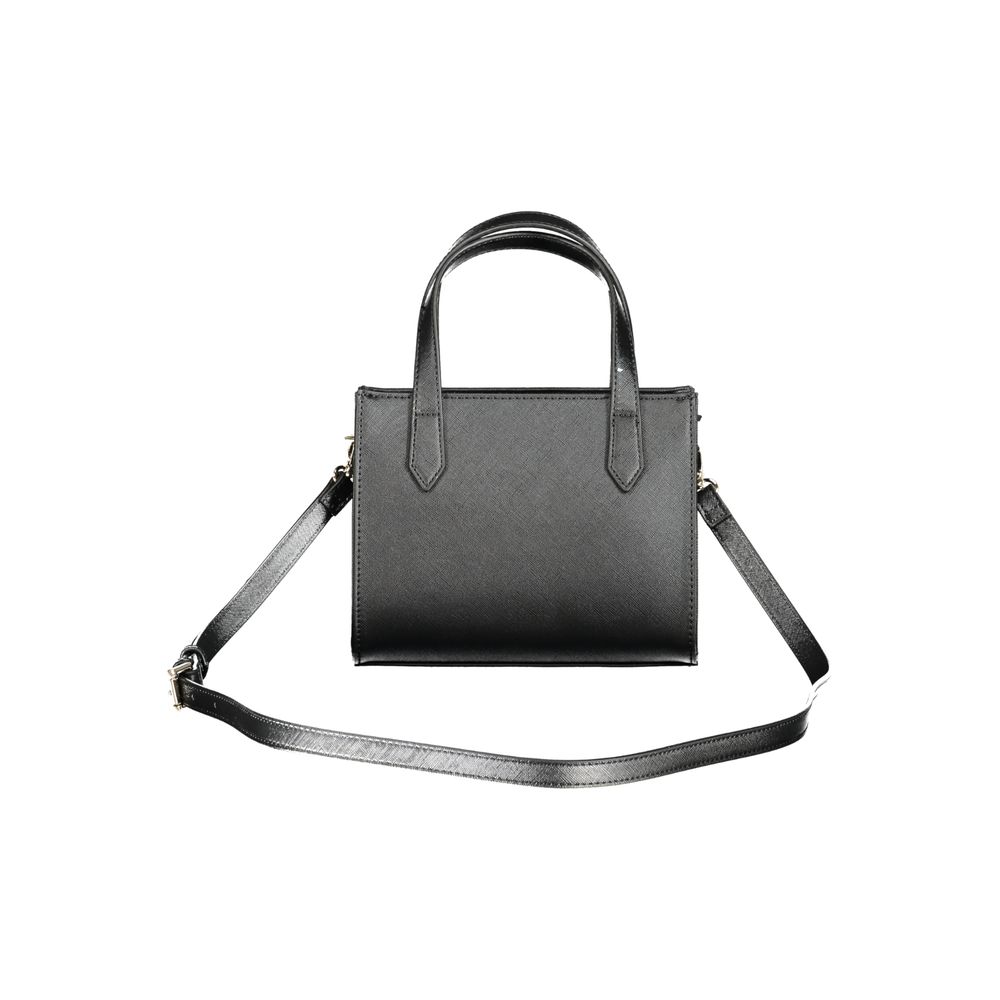 Mario Valentino "Nero Polyurethane Women Handbag" - Luxe Nova