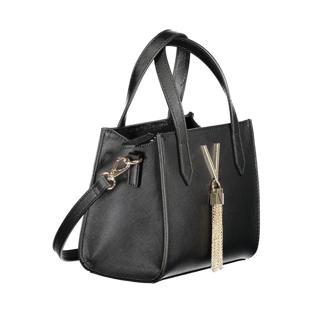 Mario Valentino "Nero Polyurethane Women Handbag" - Luxe Nova