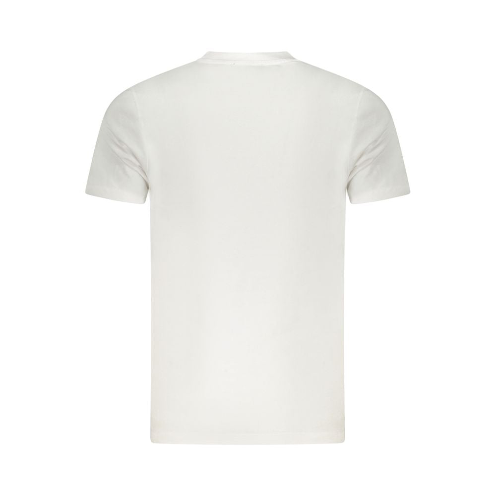 Cavalli Class Bianco Cotton Men T-Shirt - Luxe Nova