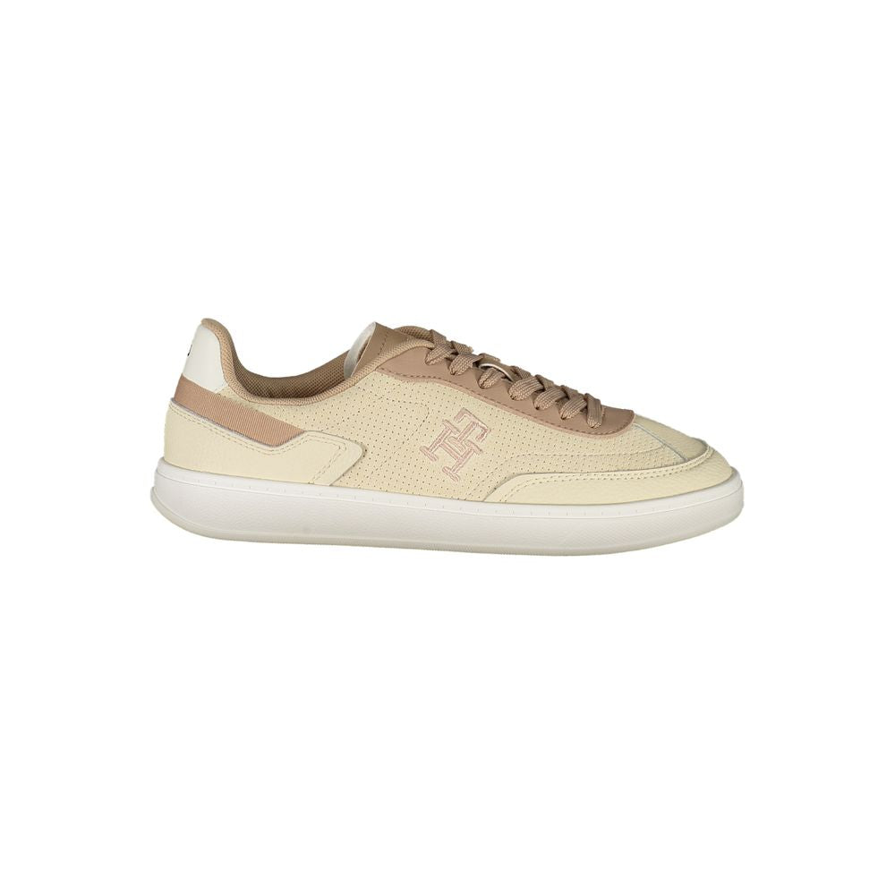 Tommy Hilfiger Beige Polyurethane Women Sneaker - Luxe Nova
