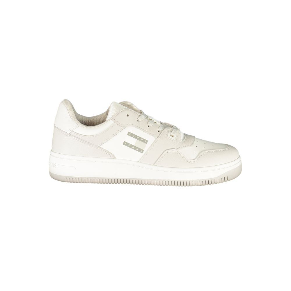 Tommy Hilfiger White Polyurethane Men Sneaker - Luxe Nova