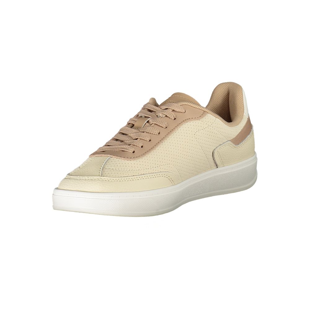 Tommy Hilfiger Beige Polyurethane Women Sneaker - Luxe Nova