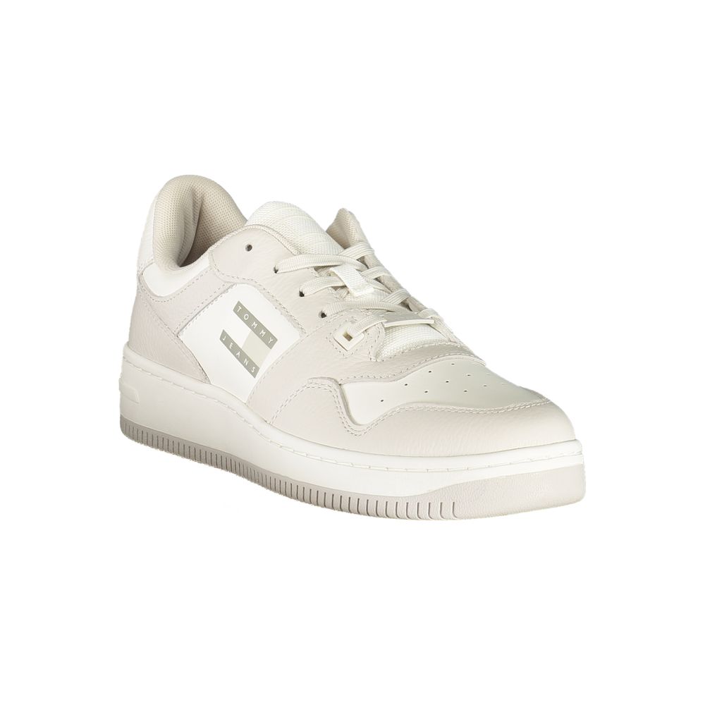 Tommy Hilfiger White Polyurethane Men Sneaker - Luxe Nova